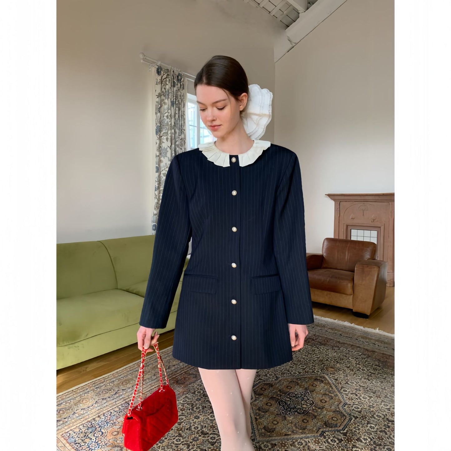 Baby collar suit jacket