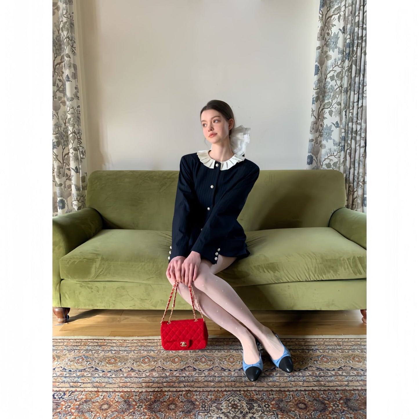 Baby collar suit jacket