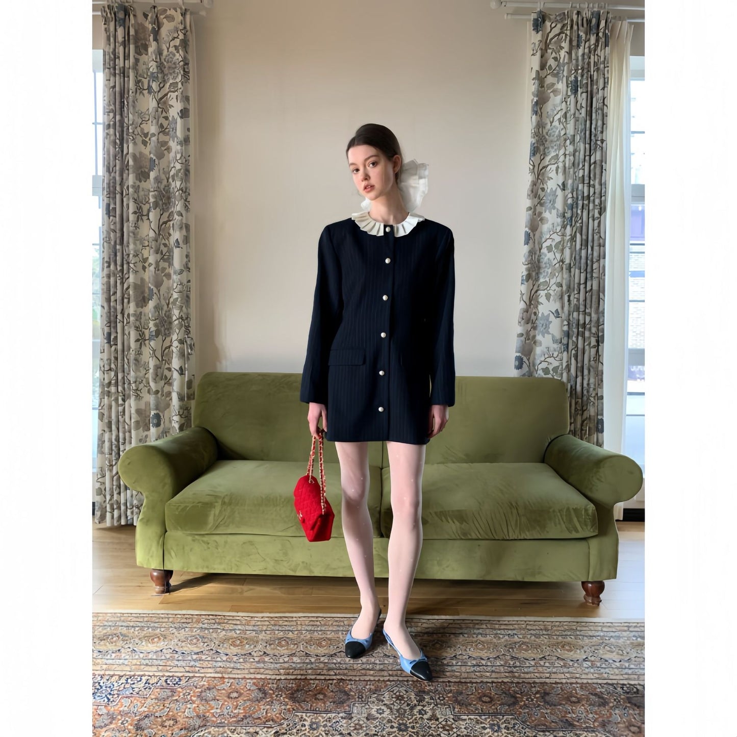 Baby collar suit jacket